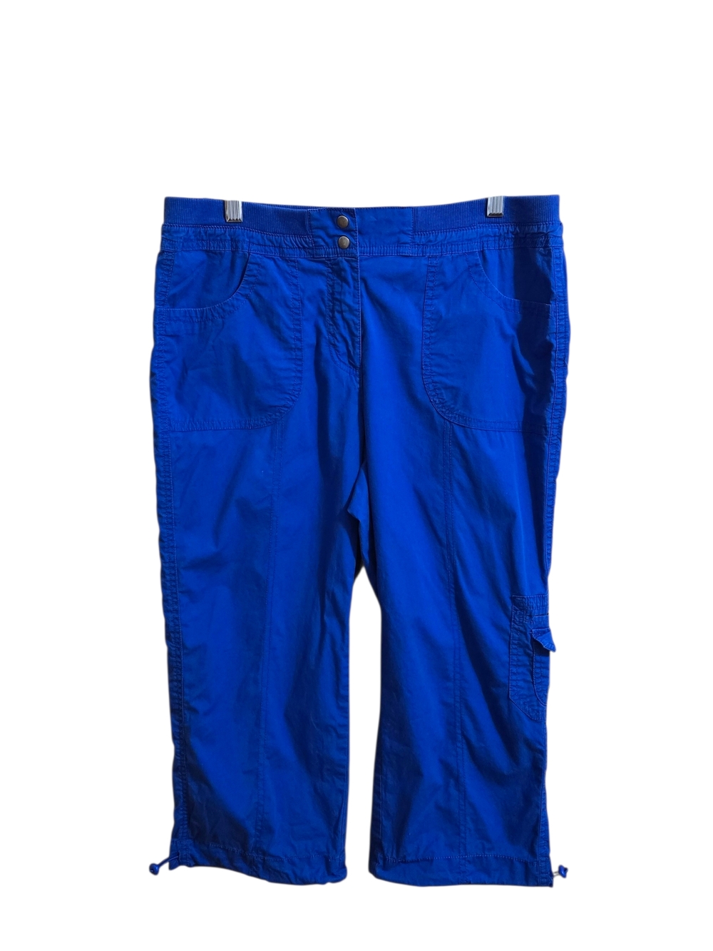 Chico's Electric Blue Cargo Capris
